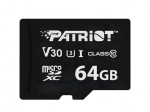Patriot VX Series 64GB MicroSDXC V30 Class 10 UHS-I U3 4K UHD m&auml;lukaart PSF64GVX31MCX