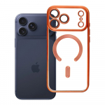 &Uuml;mbris iPhone 17 PRO MAX jaoks, Electro Mag Cover, &uuml;hilduv MagSafe-ga, oranž