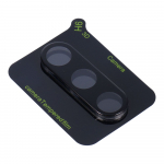 5D pilno klijavimo kameros apsauginis stiklas - Samsung Galaxy A54 / S23 FE juodas