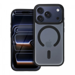 MATTE MAG COVER dėklas telefonui, suderinamas su MagSafe, skirtas IPHONE 17 Pro, juodas