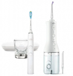 Hambavahede puhastaja PHILIPS SONICARE FLOSSER + hambahari HX3886/41 Diamond Clean