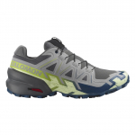 SALOMON SPEEDCROSS 6 trail running shoes - grey/green L47810900_7.5