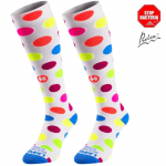 ELEVEN SPORTSWEAR DOTS Pikad kompressioonisokid - mustad CPS-DO.WHC.S