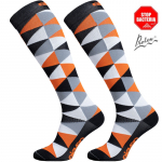ELEVEN SPORTSWEAR DOTS Pikad kompressioonisokid - mustad CPS-TROR.S