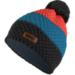 ELEVEN gestrickte M&uuml;tze mit Bommel &mdash; orange/grau CAP-15