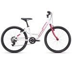 CTM MISSY 24 laste jalgratas &ndash; valge / tumepunane 225.033