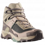 SALOMON X Ultra 5 Mid GTX W matkasaapad - Iron / Desert Tan / Green Milieu L49289100240