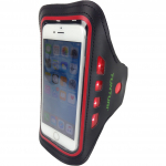 TUNTURI LED phone holder around the arm - red 14TUSRU180