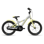 S'COOL XXLITE 16 kids bicycle - silver/lime 4081