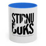 STIRNU BUKS ceramic mug with colourful inside and handle &ndash; blue SB-K-KRUZE-BLUE