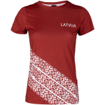 ELEVEN SPORTSWEAR women's short sleeve yersey LATVIJA - red EVO-RED-LAT.XS