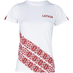 ELEVEN SPORTSWEAR women's short sleeve yersey LATVIJA - white EVO-WHT-LAT.XS