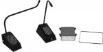 Contacta STS-K035-B-RH Intercom Curved Right-Microphone System, free-standing