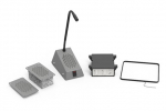 Contacta STS-K003L-G Intercom Flush Mounted System grey