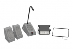 Contacta STS-K002L-G Intercom freestanding set grey