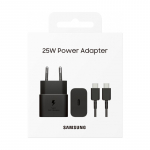 Įkroviklis EP-T2510XBEGEU 25W + USB-C kabelis juodas