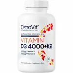 OstroVit Vitamin D3 4000 IU + K2 | D3 Ja K2 Vitamiin 100 Tabletti