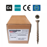 4PRO - Terassikruvi (4,8 x 75 mm) (500 tk) C4 peitpea