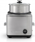 Cuisinart Rice Cooker with Steaming Attachment for 12 Portions, 1L Capacity, CRC800E