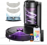 Vexilar W15 Robot Vacuum Cleaner with Mop Function + Bagless Multi-Cyclone Suction Station