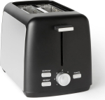 Amazon Basics 2 Slice Toaster, Extra Wide Slots for Bagels