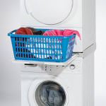 Xavax Smart Stacking Kit for Washing Machine / Dryer, Pull-Out Plate, Plastic