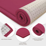 Thickening Coral Velvet Rug (Grape Red, 200 x 300 cm)