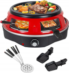 Todeco 2-in-1 mini pizza maker