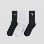 3 paari pika s&auml;&auml;rega sokke Playboy