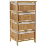 Kummut DKD Home Decor Naturaalne Bambus Paulownia puit 42 x 32 x 81 cm