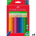 V&auml;rvilised pliiatsid Faber-Castell Mitmev&auml;rviline 4 T&uuml;kid, osad