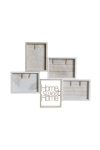 Klambritega Fotoraam DKD Home Decor Puit MDF Vahemere 59 x 4 x 48 cm