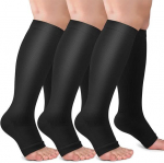 ACTINPUT Kompressioonsukad 15&ndash;20 mmHg Avatud Varbaga 3 paari L-XL
