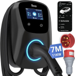 Tera Smart EV Wallbox Type 2 11 kW, Wi-Fi/Bluetooth, 7 m, must (W01-AM-WH-11kW)
