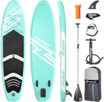 FBSPORT t&auml;ispuhutav SUP laud, 15 cm, komplekt alumiinium aeru ja pumbaga, roheline (FBSPORT-11FT-SUP)