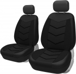 TOYOUN Auto Istmekatted Esiistmetele 2 tk Hingavad Mustad