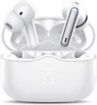 Xinwld Bluetooth 5.4 juhtmevabad k&otilde;rvaklapid &ndash; 4 ENC mikrofoni, 3D bass, 40 h, IP7, USB-C, valge