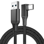 MMOBIEL VR Link kaabel 5 m, USB&ndash;USB-C, 90&deg;, Meta Quest/Pico, must (MM-VR-CABLE5M)