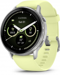 Garmin Venu 4 45 mm nutikell, AMOLED 1.4", kuni 12 p&auml;eva aku, 80+ spordirežiimi, ECG, k&otilde;ned hall / h&otilde;be / sidrunikollane (010-03014-02)