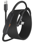 Maxonar Link kaabel 5 m laadimisega, USB 3.0 USB-C, 5Gbps, Meta Quest 3/3S/Quest 2/Pico 4 (Must)