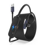 Syntech Link kaabel 5 m laadimisega, USB 3.0 A&ndash;C, Meta Quest 3/3S/Quest 2/Pro VR tarvikud