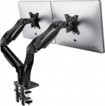 HUANUO hoidik 2 monitorile 13&ndash;32", 360&deg; p&ouml;&ouml;ratav, VESA 75/100, 2 kinnitusv&otilde;imalust, must (HUANUO-HNDSK4)