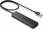 UGREEN USB 3.0 jaotur 4 porti, 5Gbps, 60 cm, MacBook, PC, HDD, USB m&auml;lupulk