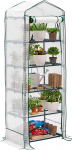 Bramble aia kilekasvuhoone r&otilde;dule ja terrassile, 5 riiulit, terasraam, tugevdatud PVC kate, 193&times;69&times;49 cm