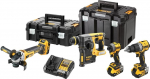 Dewalt DCK429P3T-QW Combo set DCD805 + DCG405 + DCH273 + DCF850, 18 V black, yellow