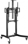 Gembird TV rack with a 55-100 inches mobile height adjustment