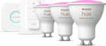 Philips Hue Zestaw startowy mostek + 3 x żar&oacute;wka GU10 RGBW 4.3W BT + przełącznik