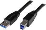 Startech Kabel USB StarTech USB-A - USB-B 5 m Czarny (USB3SAB5M)