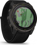 Garmin Enduro 3 &ndash; 51 mm, Solar, Sapphire Carbon Gray DLC Titanium with Black UltraFit Nylon Strap Black