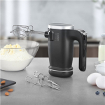 Caso Mikser Caso Cordless Hand Mixer | Click & Mix | Hand Mixer | 150 W | Number of speeds 8 | Stainless Steel/Black